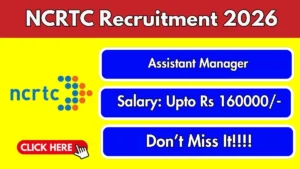 NCRTC Assistant Manager Recruitment 2026