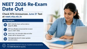 NEET 2026 Re-Exam Date Out