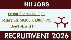 NII Research Associate Recruitment 2026