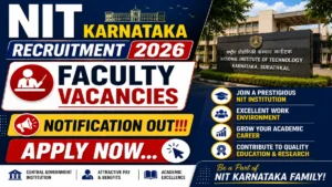 NIT Surathkal Faculty Recruitment 2026