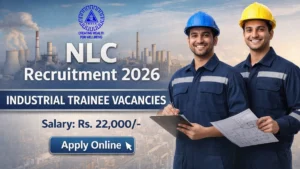 NLC Industrial Trainee Finance Recruitment 2026