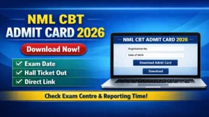 NML CBT Admit Card 2026