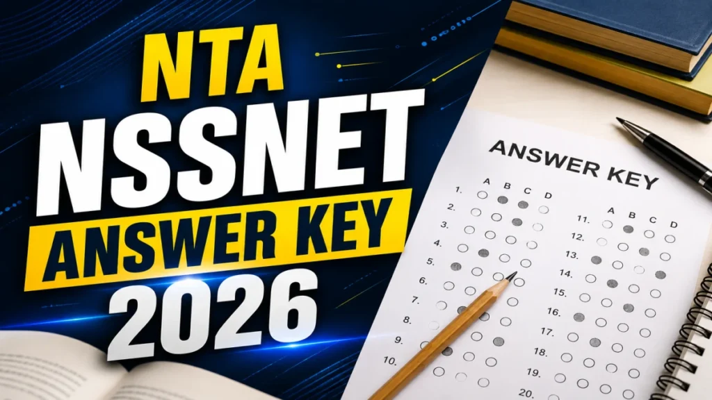NTA NSSNET Final Answer Key 2026 Out