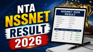 NTA NSSNET Result 2026 Out
