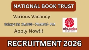 National Book Trust Recruitment 2026