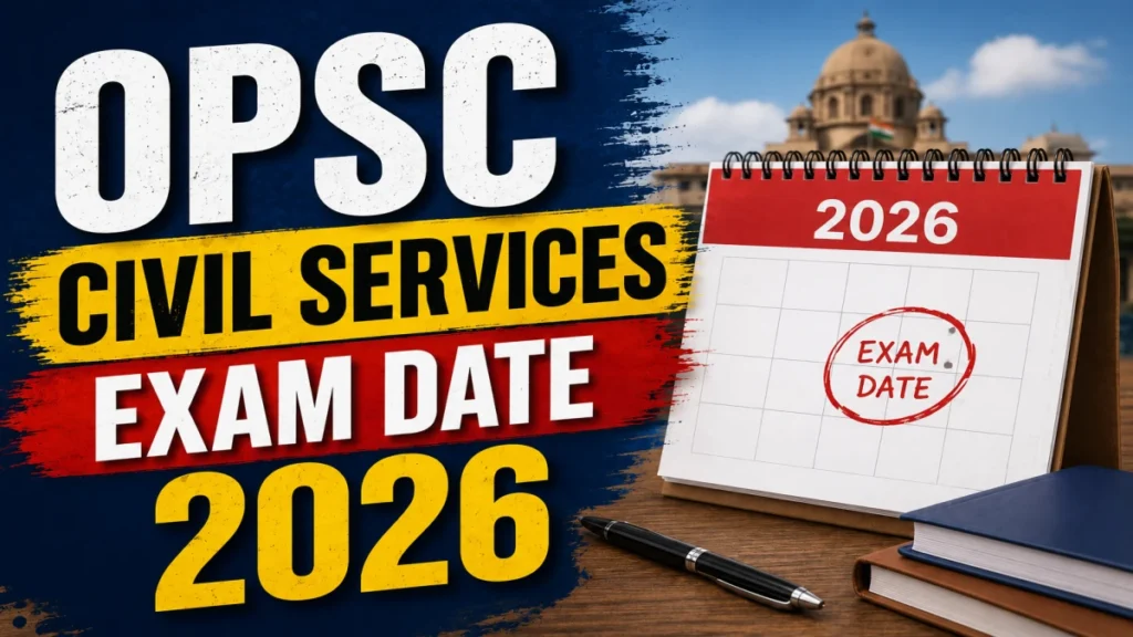 OPSC Civil Services Exam Date 2026 (Out)