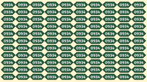 Optical Illusion Visual Test: Only Eagle Eyes Can Spot the Number 0634 in 7 Secs