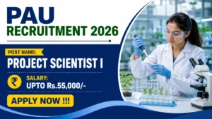 PAU Project Scientist I Recruitment 2026