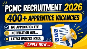 PCMC Apprentice Trainee Recruitment 2026 Notification Out for 407 Posts, Download PDF @ pcmcindia.gov.in