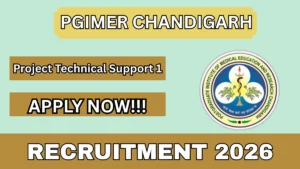 PGIMER Chandigarh Project Technical Support I Recruitment 2026