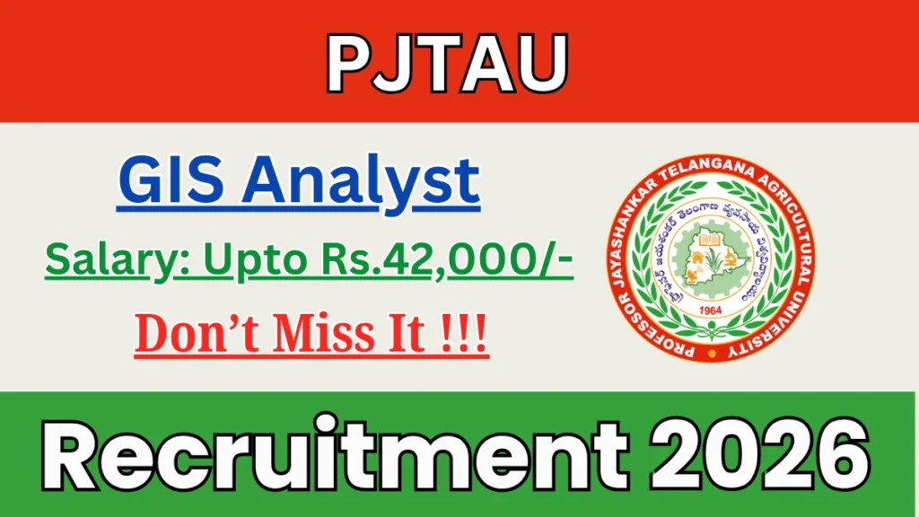 PJTAU GIS Analyst Recruitment 2026
