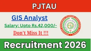 PJTAU GIS Analyst Recruitment 2026