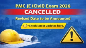 PMC JE (Civil) Exam 2026 CANCELLED