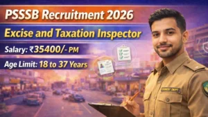 PSSSB Recruitment 2026 Out – Apply Online 197 Excise and Taxation Inspector Posts