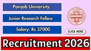 Panjab University Junior Research Fellow Recruitment 2026