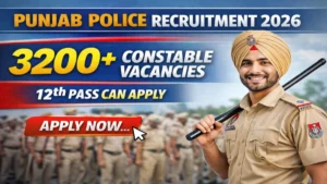 Punjab Police Constable Recruitment 2026 Out – Apply Online 3298 Posts