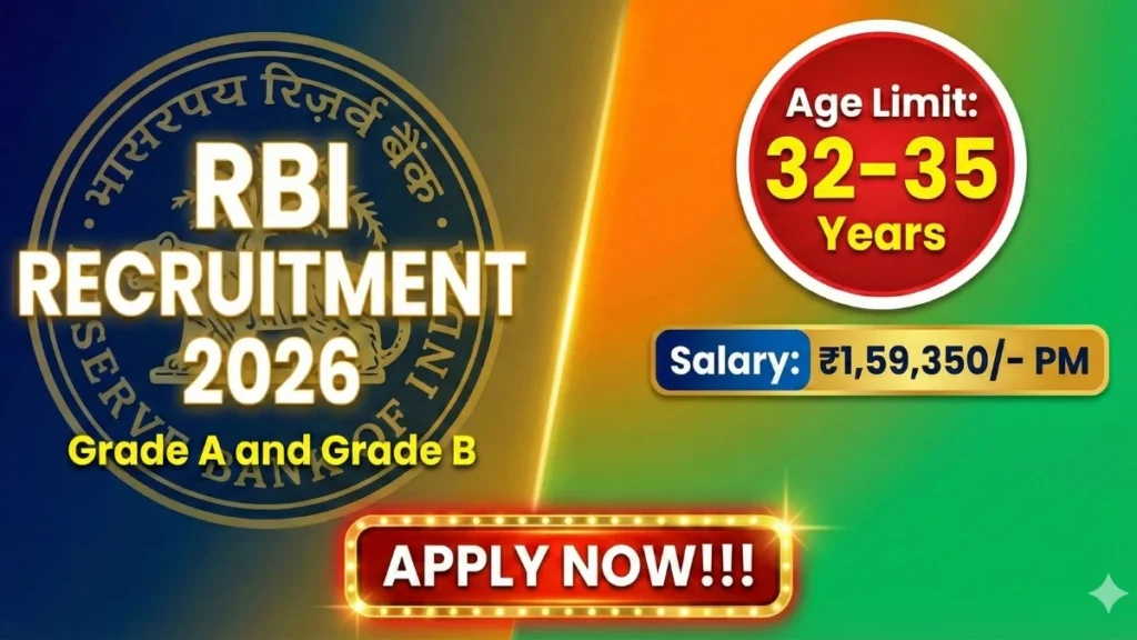 RBI Grade A and Grade B Recruitment 2026 Out