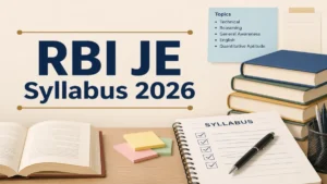 RBI JE Syllabus 2026: Check Exam Pattern and Section Wise Syllabus Here