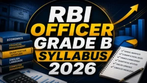 RBI Officer Grade B Syllabus 2026