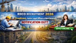 RIICO Recruitment 2026 – Apply Online for 121 Draughtsman, Junior Legal Officer and More Posts