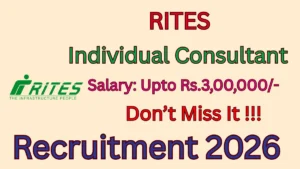 RITES Individual Consultant Recruitment 2026