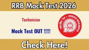 RRB Technician Official Mock Test 2026 Out