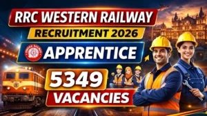 RRC Western Railway Apprentice Recruitment 2026 Out – Apply Online 5349 Posts