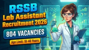 RSSB Lab Assistant Recruitment 2026 Out – Apply Online 804 Posts
