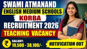 SAES Korba Teaching Recruitment 2026
