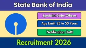SBI Specialist Cadre Officers Recruitment 2026 Out