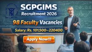 SGPGIMS Faculty Recruitment 2026 – Apply Offline for 98 Posts