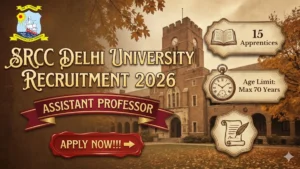 SRCC Delhi University Assistant Professor Recruitment 2026 Out