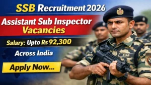 SSB ASI Recruitment 2026 – Apply Online for Assistant Sub Inspector Posts