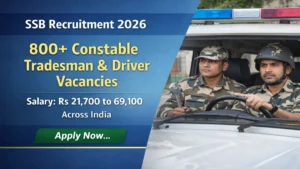 SSB Constable Recruitment 2026 Notification Out – Apply Online 827 Posts