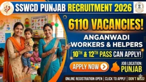 SSWCD Punjab Anganwadi Recruitment 2026 Online Form Re-Opened