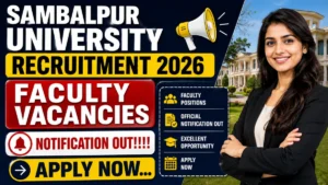 Sambalpur University Faculty Recruitment 2026
