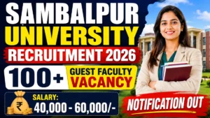 Sambalpur University Guest Faculty Recruitment 2026