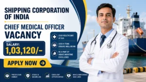 Shipping Corporation of India Chief Medical Officer Recruitment 2026
