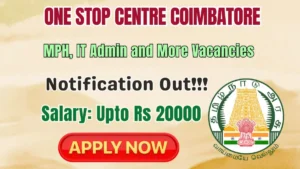 Social Welfare Department Coimbatore Recruitment 2026