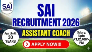 Sports Authority of India Assistant Coach Recruitment 2026 Out