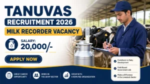 TANUVAS Milk Recorder Recruitment 2026