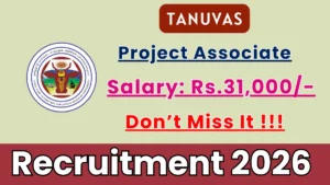 TANUVAS Project Associate Recruitment 2026