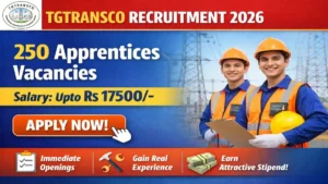 TGTRANSCO Apprentices Recruitment 2026 – Apply Online for 250 Posts