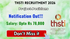 THSTI Recruitment 2026 – Apply Online for Research Officer, Project Manager and More Posts