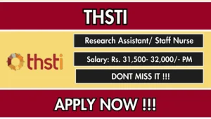 THSTI Recruitment 2026 – Walkin for Research Assistant / Staff Nurse Posts