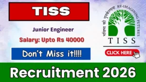 TISS Junior Engineer Recruitment 2026 – Apply Online