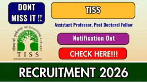 TISS Recruitment 2026 – Apply Online for Assistant Professor, Post Doctoral Fellow Posts