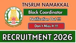 TNSRLM Namakkal Block Coordinator Recruitment 2026