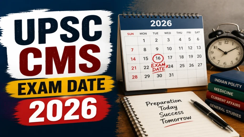 UPSC CMS Exam Date 2026 (Out)