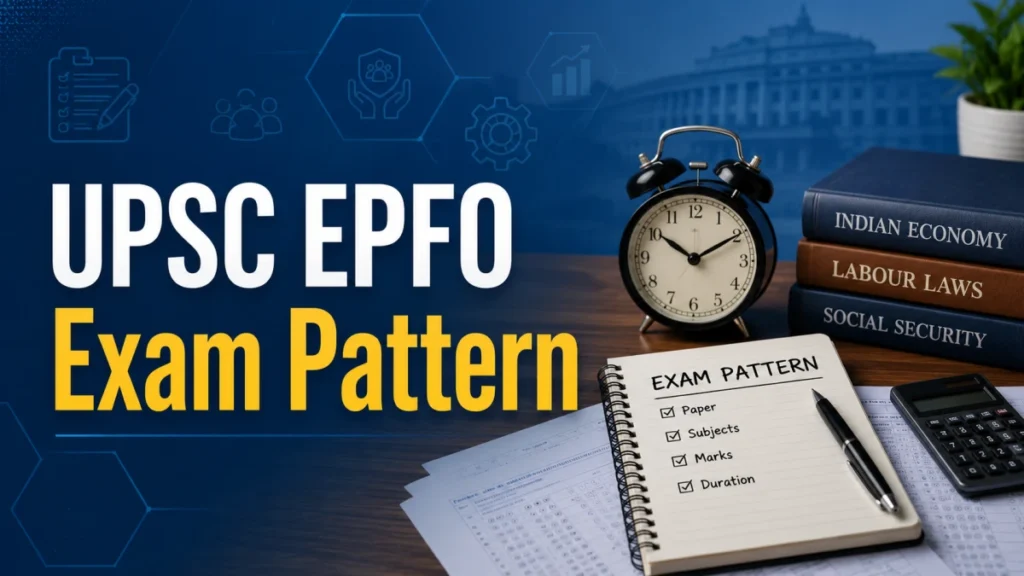 UPSC EPFO Exam Pattern 2026: EO/AO, APFC & Personal Assistant, Syllabus and More
